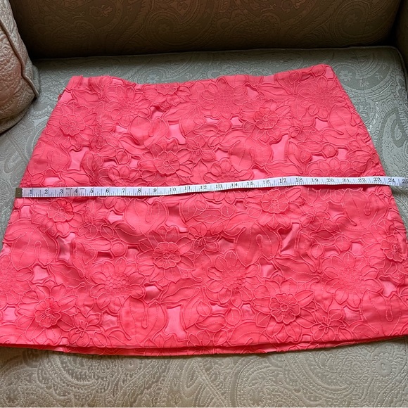 NWT J. Crew Lace Appliqué Mini Skirt Fire Lily Size 16 - Picture 7 of 9